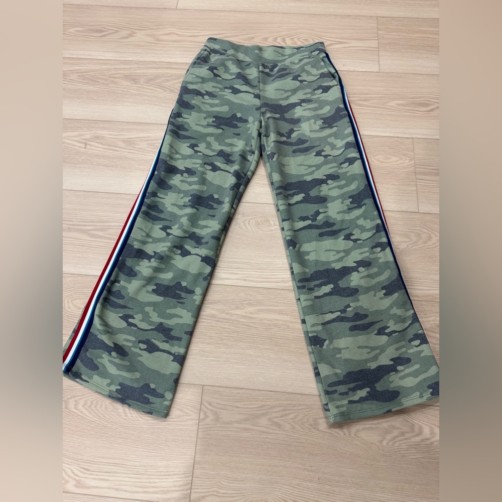 NBW Sol Angeles Wide Leg Camoflage Sweatpants